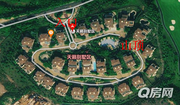 山顶独栋别墅带景观游泳池带十个停车位无敌私家酒店房干别墅图片